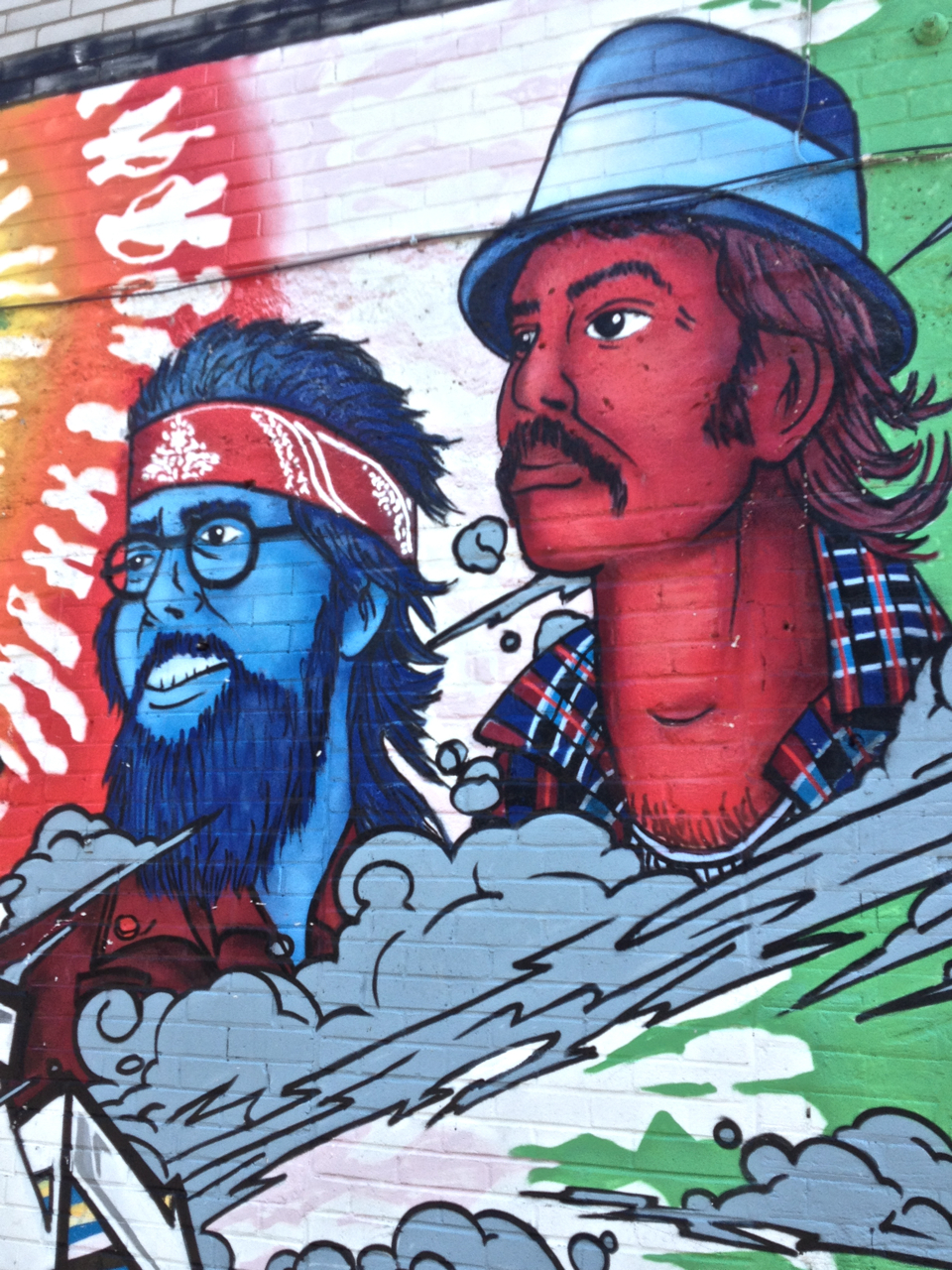 960x1280 Cheech Amp Chong Graffiti Lux And Murals - Cheech And Chong Painting