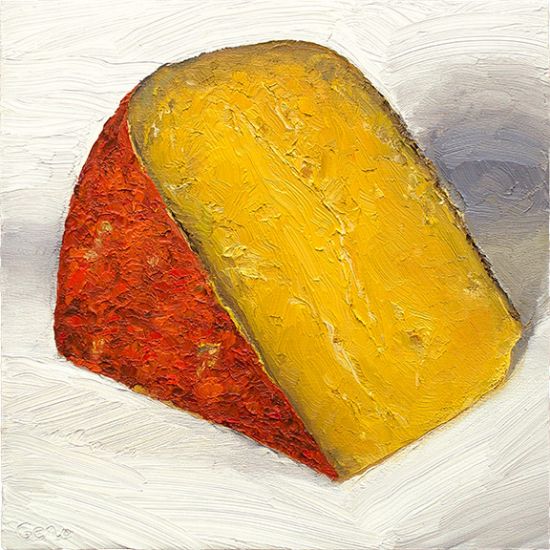 550x550 Meet The Guy Who Paints Portraits Of Cheese - Cheese Painting