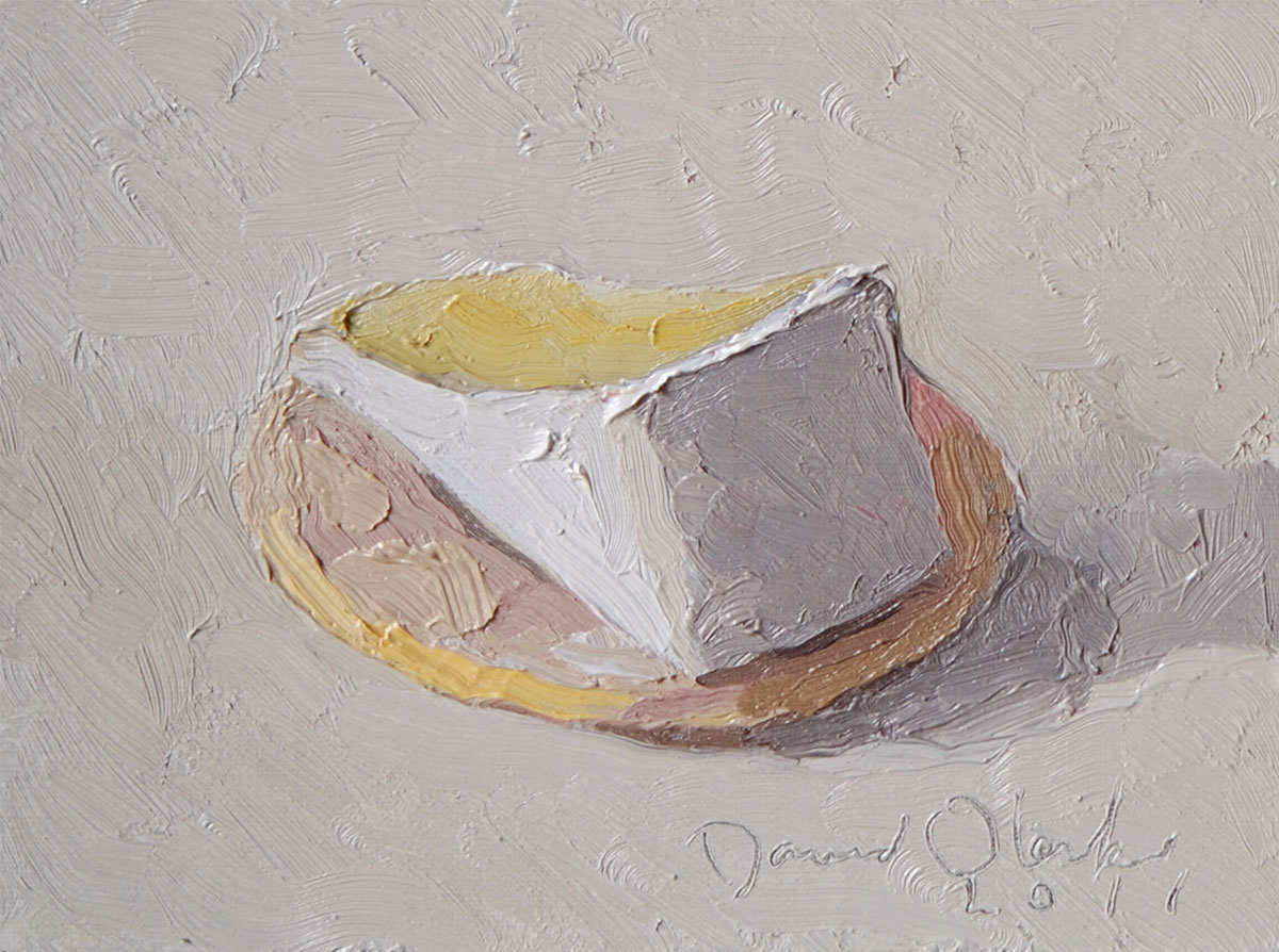1200x894 The Very Small Paintings Of David Oleski Cheese And A Cracker - Cheese Painting