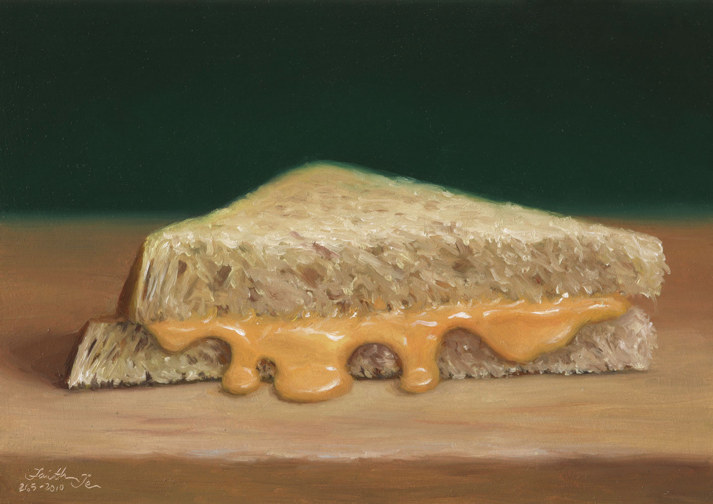 1414x1000 Cheese Sandwich - Cheese Painting