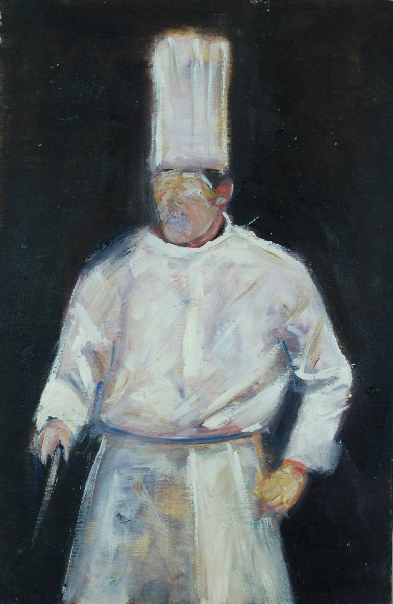 770x1182 Saatchi Art Chef Painting By Antonio Coccaro - Chef Painting