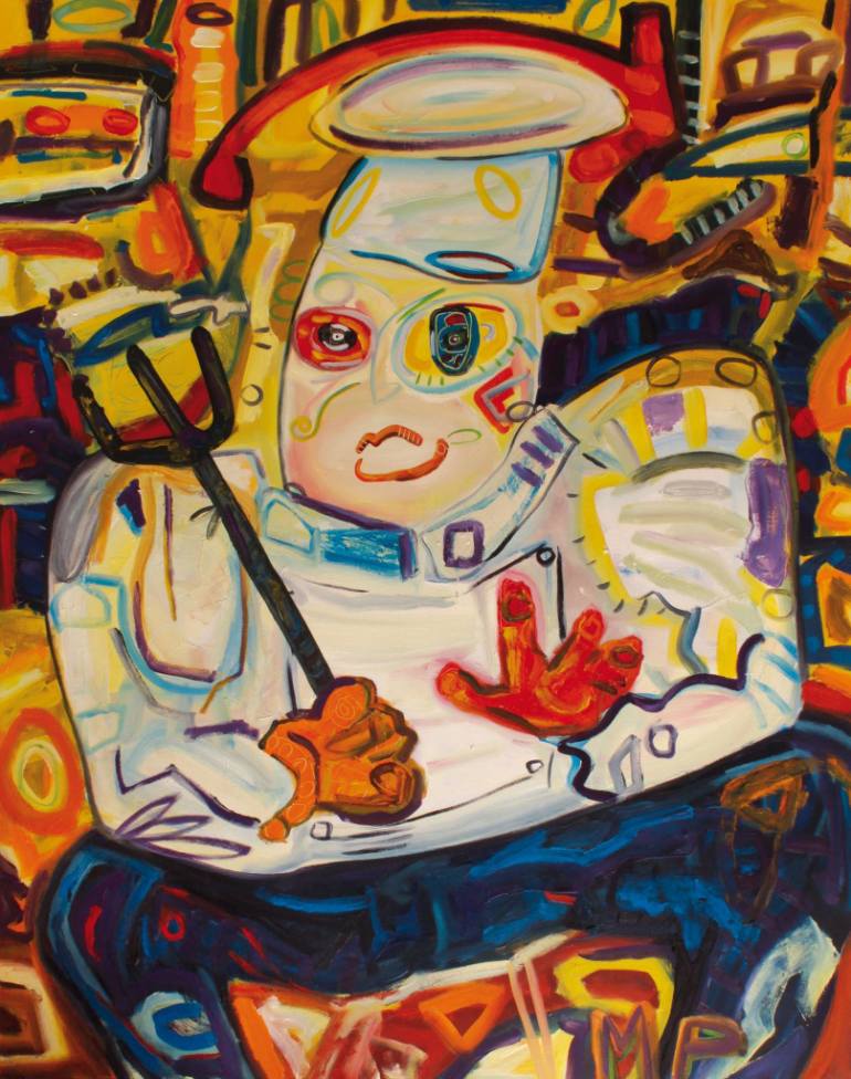 770x976 Saatchi Art Chef Painting By Marcos Palacios - Chef Painting