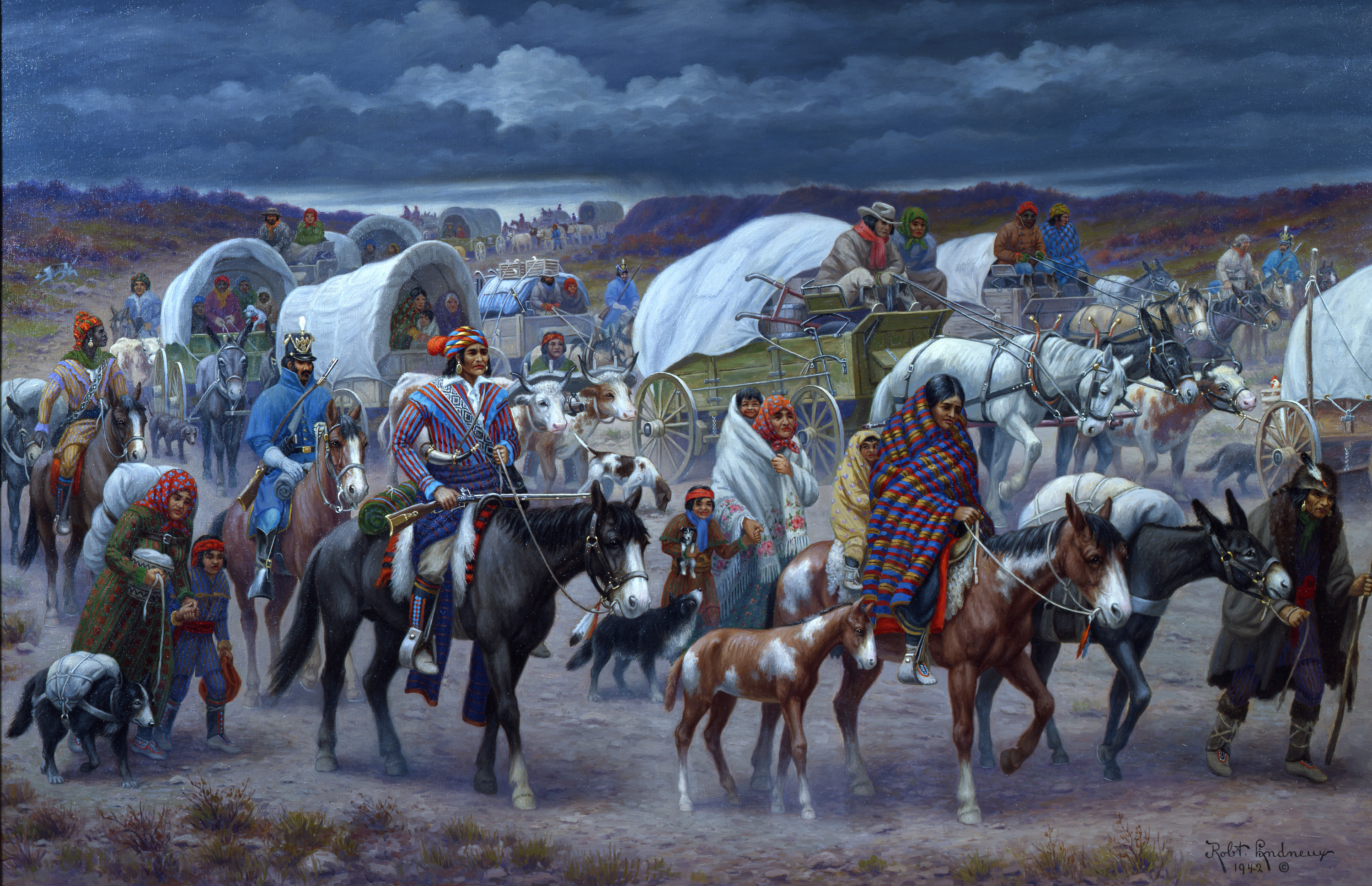 3000x1937 Removal Of The Cherokee Nation Interactive Case Study - Cherokee Painting