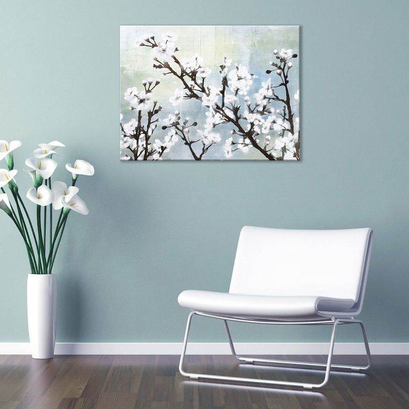 Cherry Blossom Canvas Painting at PaintingValley.com | Explore ...