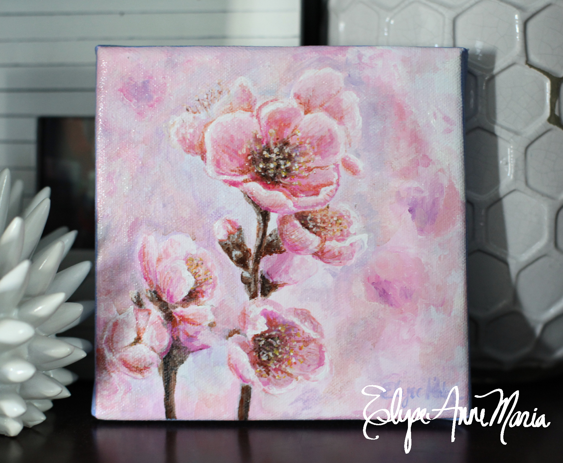1801x1482 Cherry Blossom - Cherry Blossom Painting Acrylic