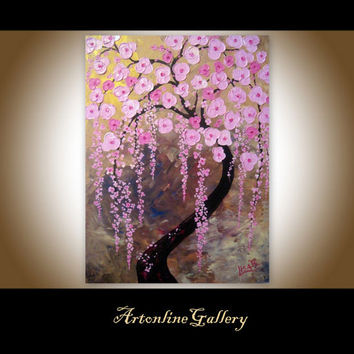 354x354 Shop Cherry Blossom Tree Painting Acrylic On Wanelo - Cherry Blossom Painting Acrylic