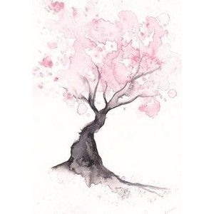 300x300 Cherry Blossom - Cherry Blossom Tree Ink Painting