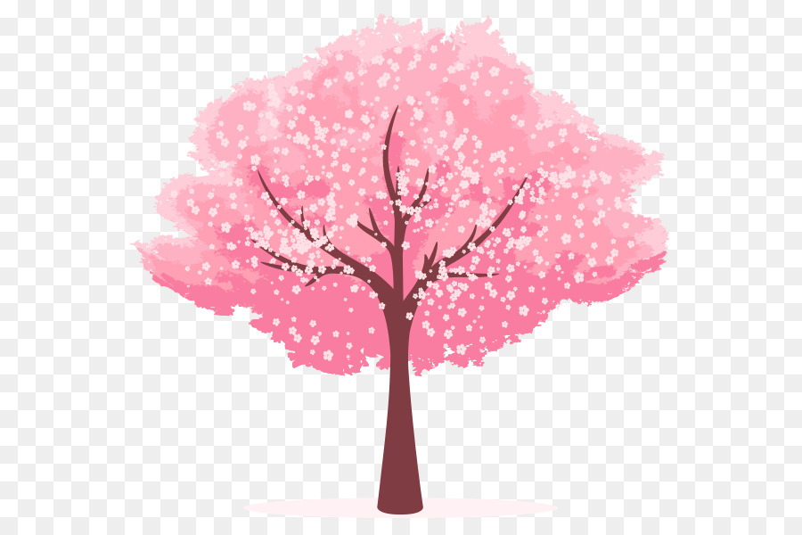 900x600 Cherry Blossom Clip Art - Cherry Blossom Tree Painting
