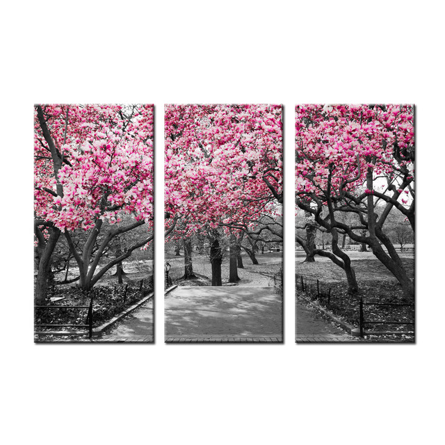 640x640 Painting On The Wall Cherry Blossom Tree Canvas Wal Art Painting - Cherry Blossom Tree Painting On Canvas