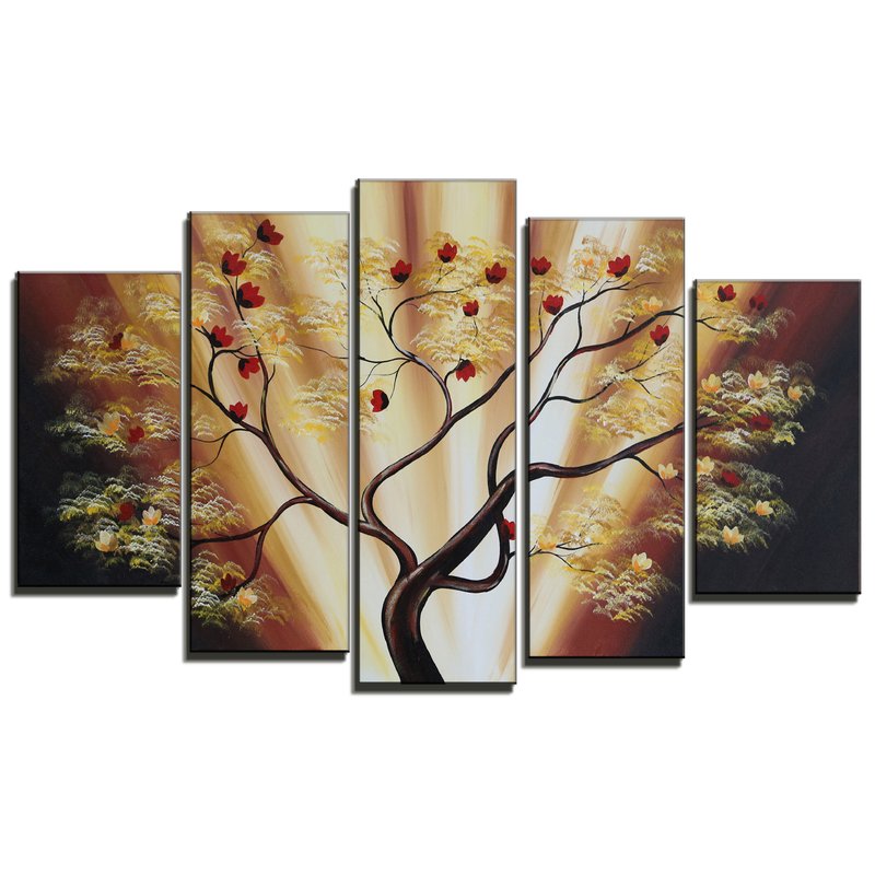 800x800 World Menagerie - Cherry Blossom Tree Painting On Canvas