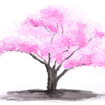 Cherry Blossom Tree Watercolor Painting At Paintingvalley.com 