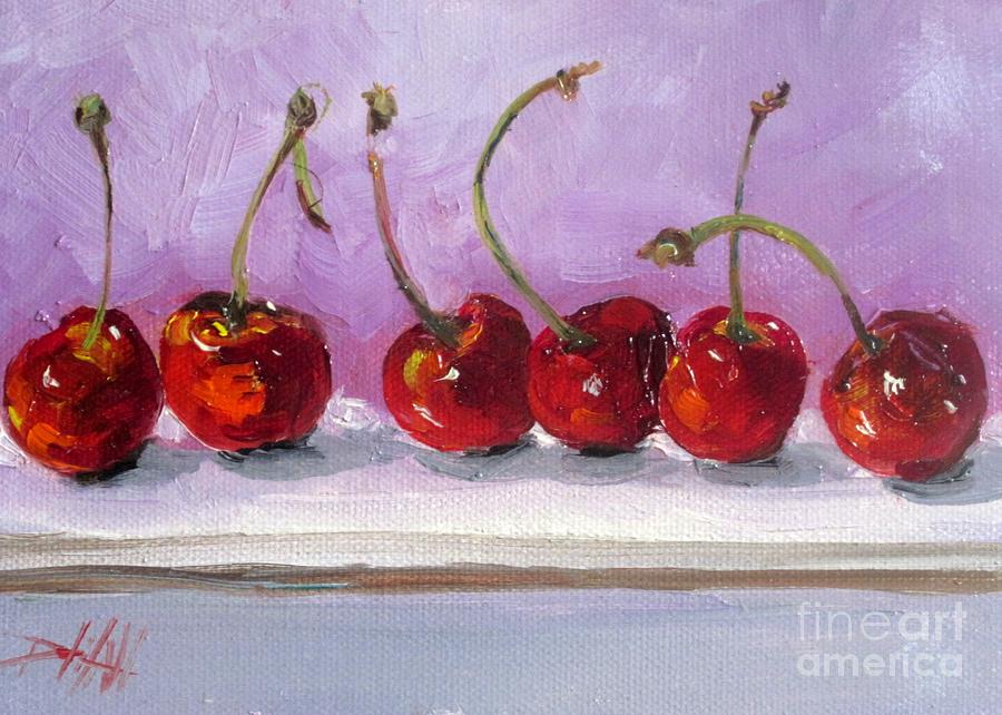 900x642 Conga Cherries Painting By Delilah Smith - Cherry Painting