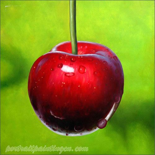 500x500 Fuit Paintings - Cherry Painting