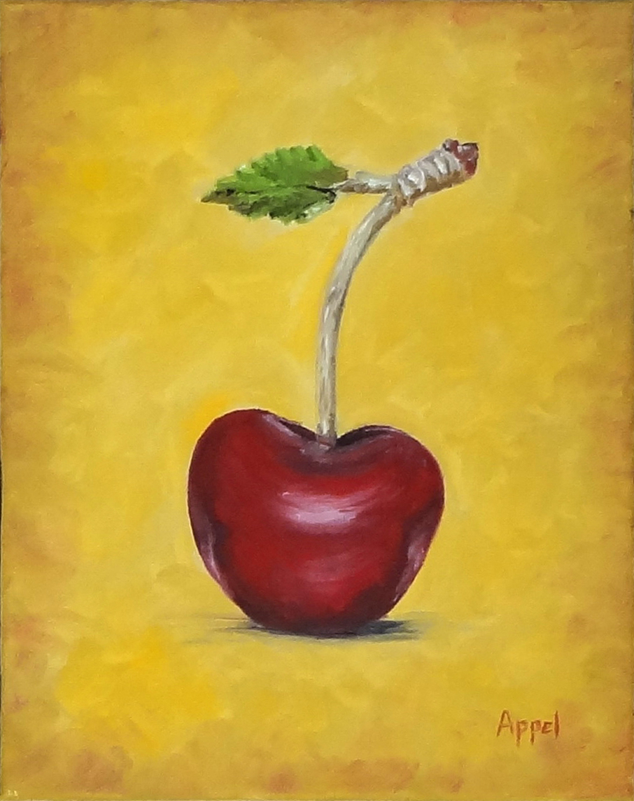 906x1144 Cherry Laurel Appel - Cherry Painting