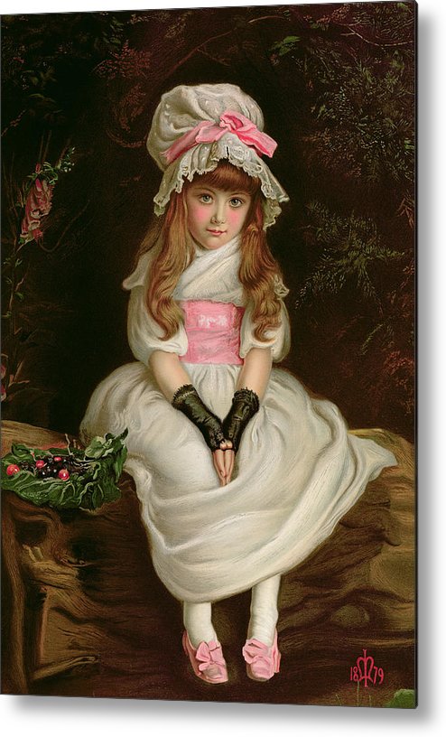 494x816 Cherry Ripe Metal Print By Sir John Everett Millais - Cherry Ripe Painting