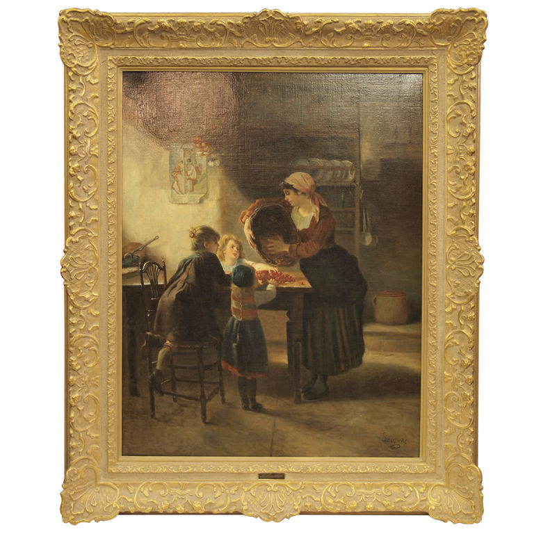 768x768 Cherry Ripe' By Paul Seignac Antique Store Shop Vancouver - Cherry Ripe Painting