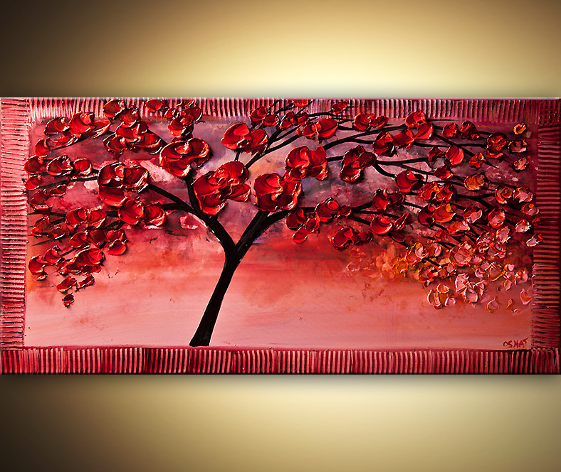 788x664 Painting - Cherry Tree Painting