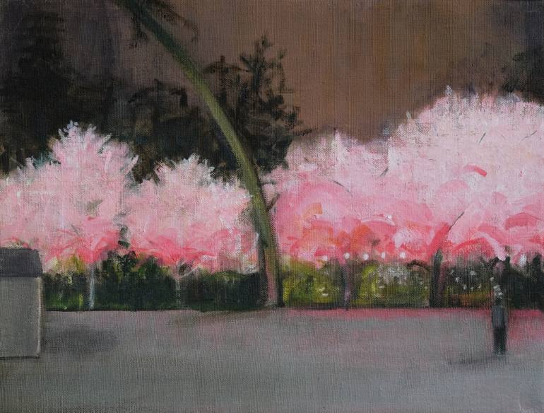 770x584 Saatchi Art Cherry Trees - Cherry Tree Painting
