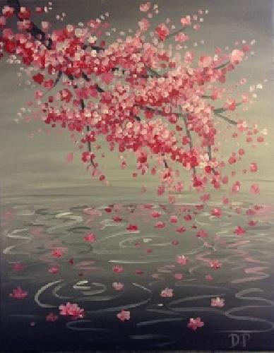 Cherry Tree Painting at PaintingValley.com | Explore collection of ...