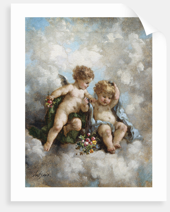 682x850 Cherubs In The Clouds Posters Amp Prints By Charles Augustus Henry - Cherub Painting