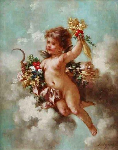 400x510 The 250 Best Engelchen - Cherub Painting