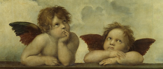 660x281 Happy 500th Birthday, Raphael Cherubs - Cherub Painting Michelangelo