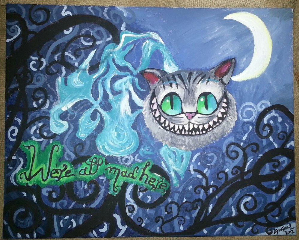 998x801 Cheshire Cat Painting By Shybaby16 - Cheshire Cat Painting