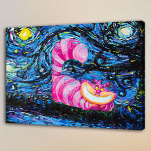 300x300 Van Gogh Oil Painting Art Cheshire Cat For Home Wall Decor Print - Cheshire Cat Painting