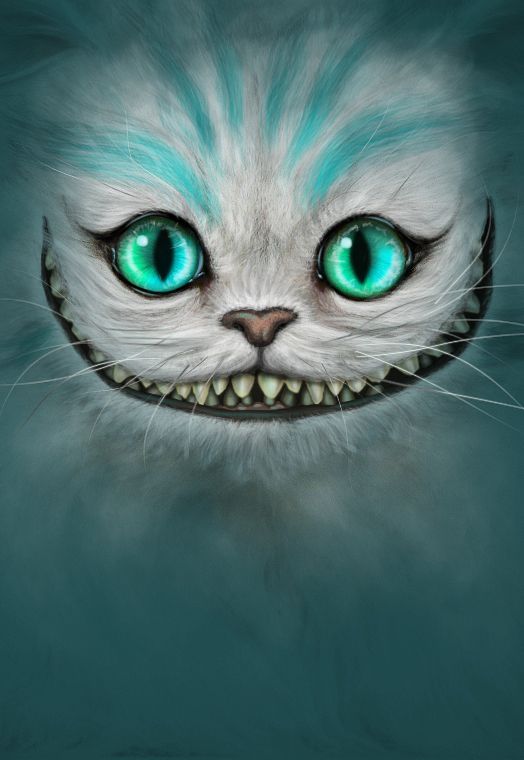 524x760 Cheshire Cat, Tim Burton, Alice, Wonderland, Movie, 2010, Painting - Cheshire Cat Painting