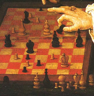 325x330 Courier Chess - Chess Game Painting