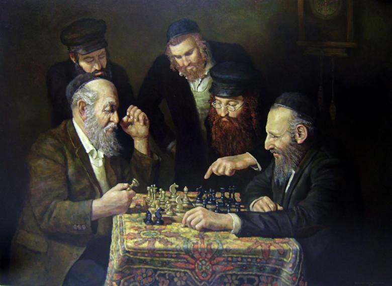 780x569 Jewish Chess History Chess And Art, The Continuing Story - Chess Game Painting
