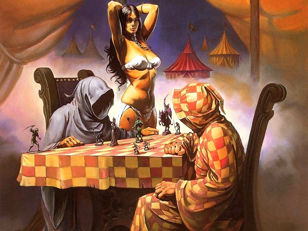 1024x768 Chess Painting Spraggettonchess - Chess Painting