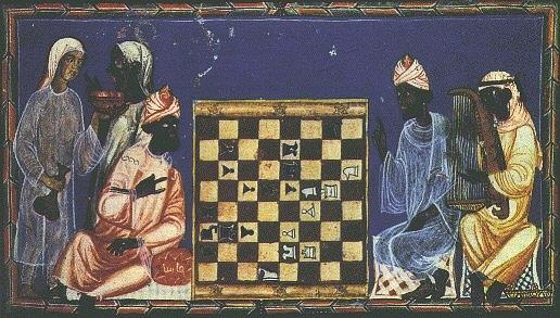 516x293 Moors Playing Chess Painting By Unknown - Chess Painting