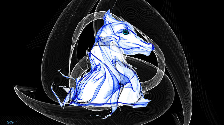 900x505 Marble White Knight Chess Piece Inside The Trinity Painting By - Chess Piece Painting