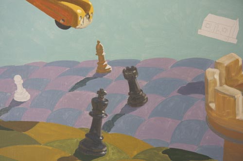 500x333 Scott Mooreartist,laguna Beach,california - Chess Piece Painting