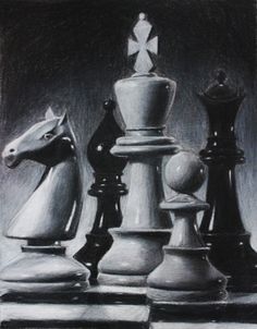 236x302 Infancias - Chess Piece Painting