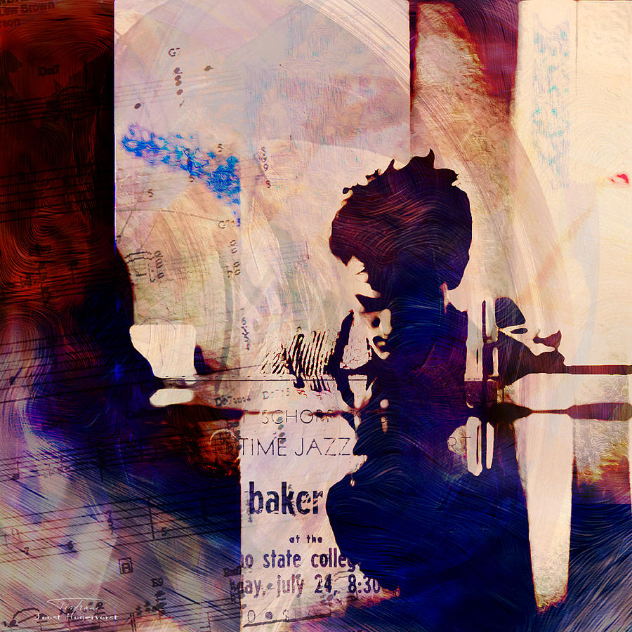 900x900 Music Icons - Chet Baker Painting