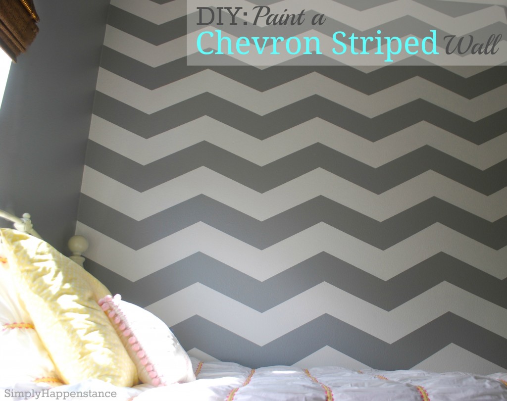 1024x810 Diy Paint A Chevron Striped Wall - Chevron Painting
