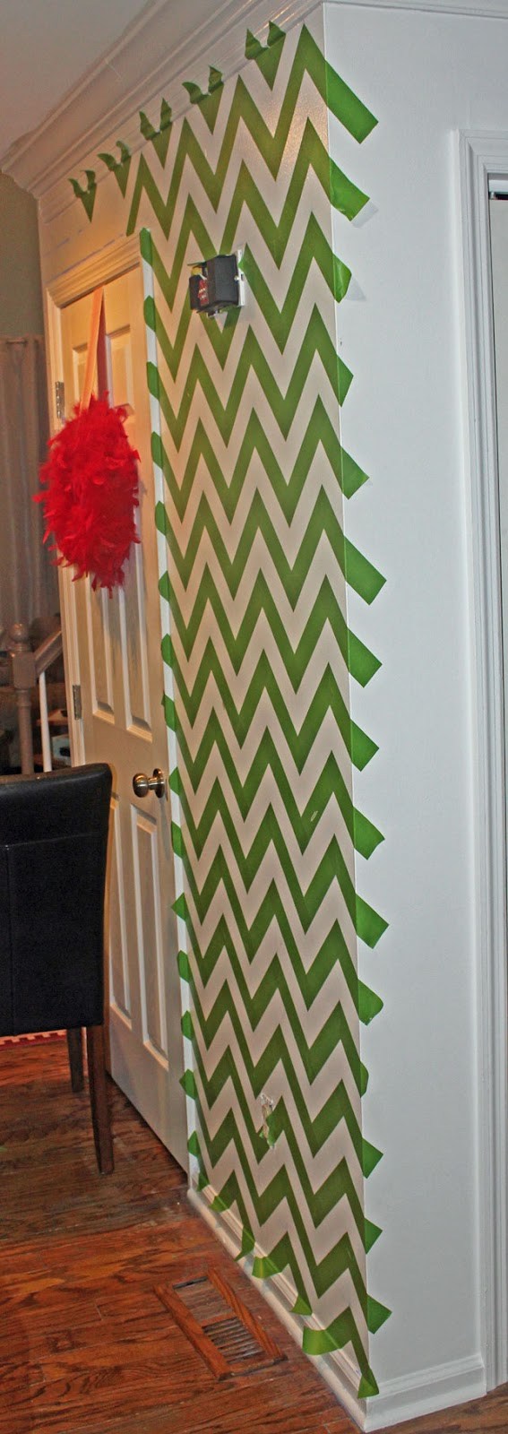 567x1600 How To Paint Chevron Stripes On A Wall - Chevron Painting