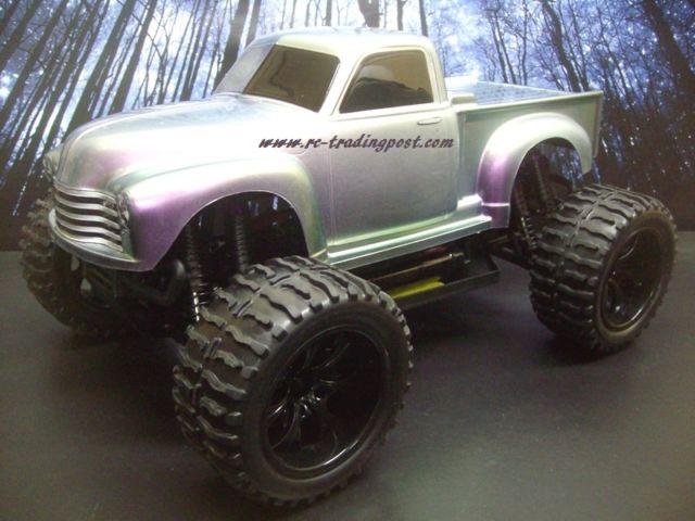 640x480 50s Chevy Pickup Custom Painted 4x4 Volcano Epx 110 Rc Monster - Chevy Truck Painting