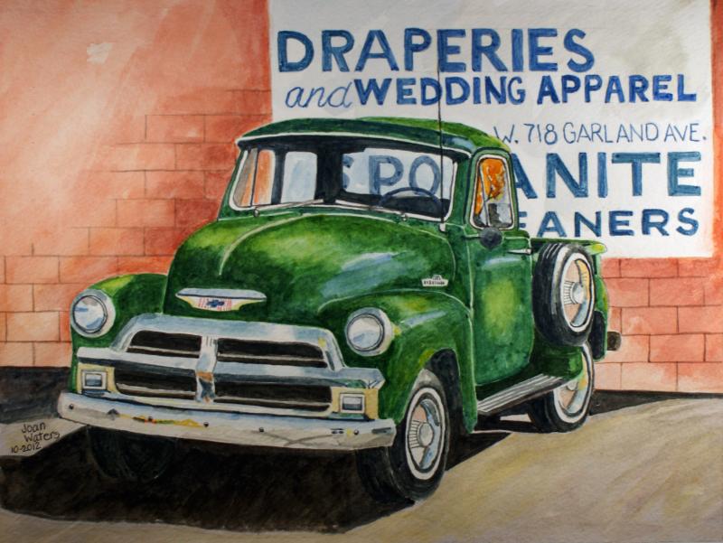 800x601 Green Chevy Truck - Chevy Truck Painting