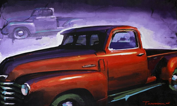 720x433 Racing Stripes 49 Chevy Truck Painting - Chevy Truck Painting