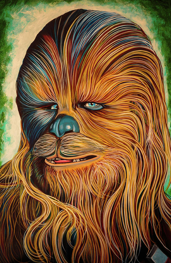 584x900 Chewbacca Painting By Matt Brown - Chewbacca Painting