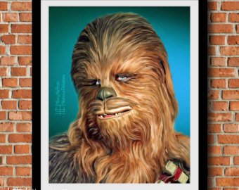 340x270 Chewbacca Painting Etsy - Chewbacca Painting