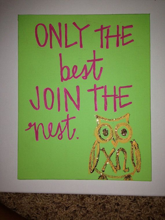 570x760 Chi Omega Painting Only The Best Join The Nest. By Ginnijones - Chi Omega Painting
