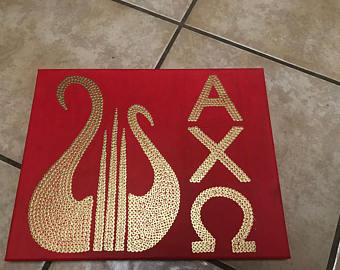 340x270 Chi Omega Canvas Etsy - Chi Omega Painting