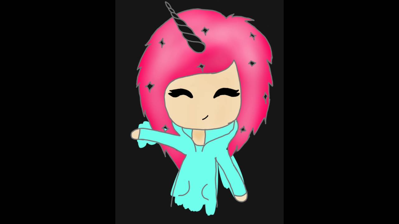 1280x720 Chibi Painting ~unicorn Girl~ {Random} - Chibi Painting