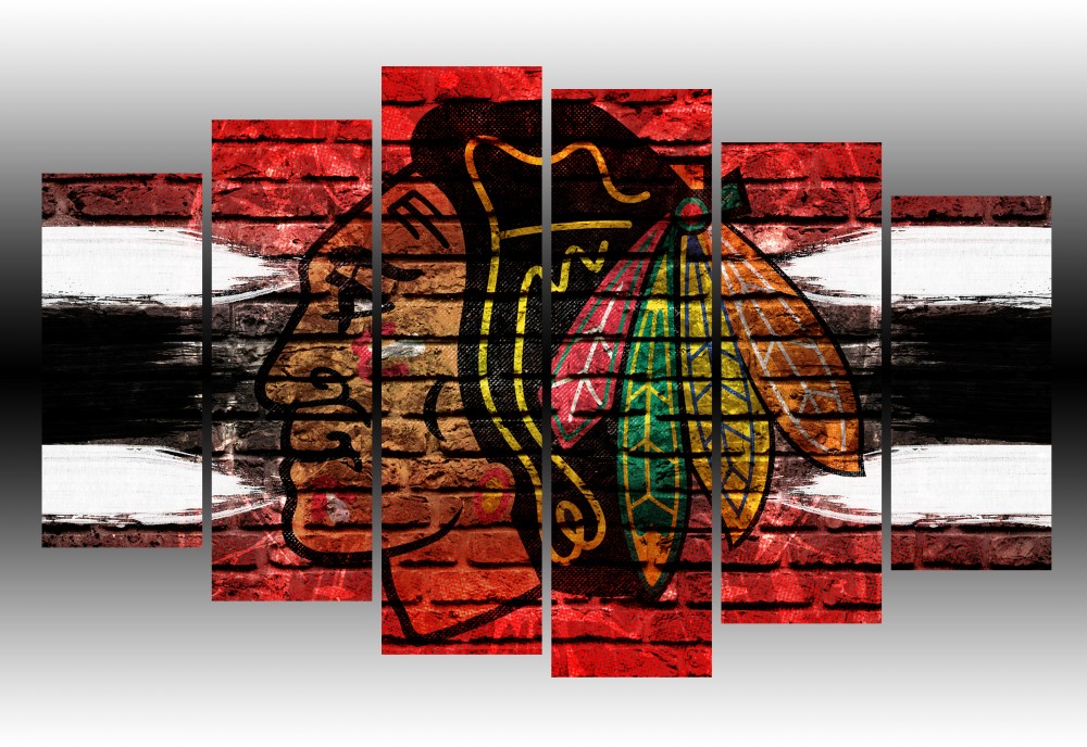 1000x688 Chicago Blackhawks Wall Art Canvas Prints Geek Paintings - Chicago Blackhawks Painting