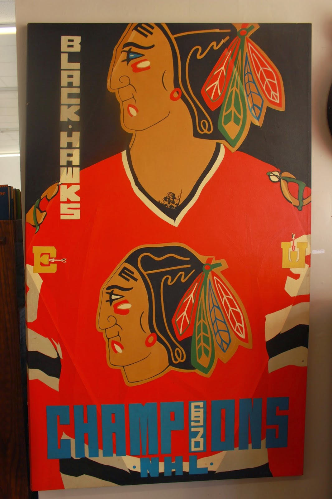1066x1600 Qwac.ca 1970 Chicago Blackhawks Painting - Chicago Blackhawks Painting