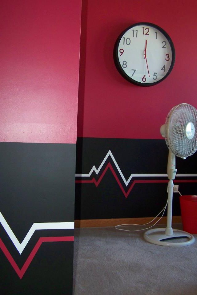 640x960 Pulse Design Painted On Chicago Bulls Themed Room. Projects - Chicago Bulls Painting